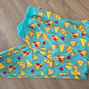 Pittie Clothing Co Pizza Print Pajama Pants Large
